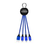 cáp sạc 3 trong 1 , logo led phát sáng khi sử dụng