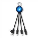 cáp sạc 3 trong 1 , logo led phát sáng khi sử dụng