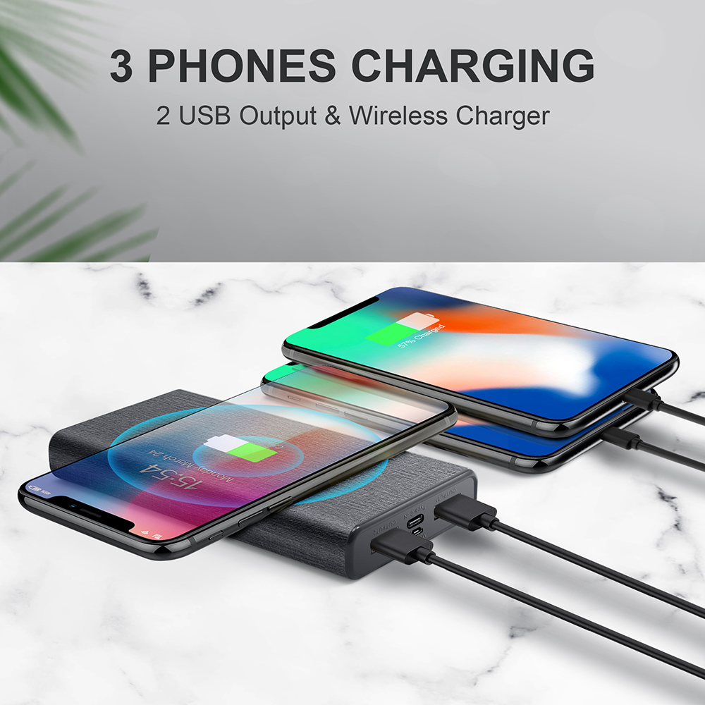pin sạc dự phòng 10000mah, sạc cùng lúc nhiều thiết bị