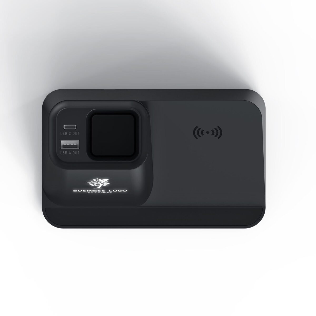 Hộp bút có đế sạc không dây và cổng USB
