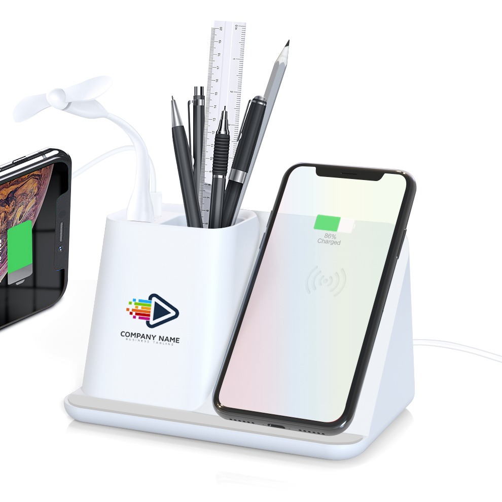 Hộp bút đa năng có sạc không dây. miễn phí in logo doanh nghiệp