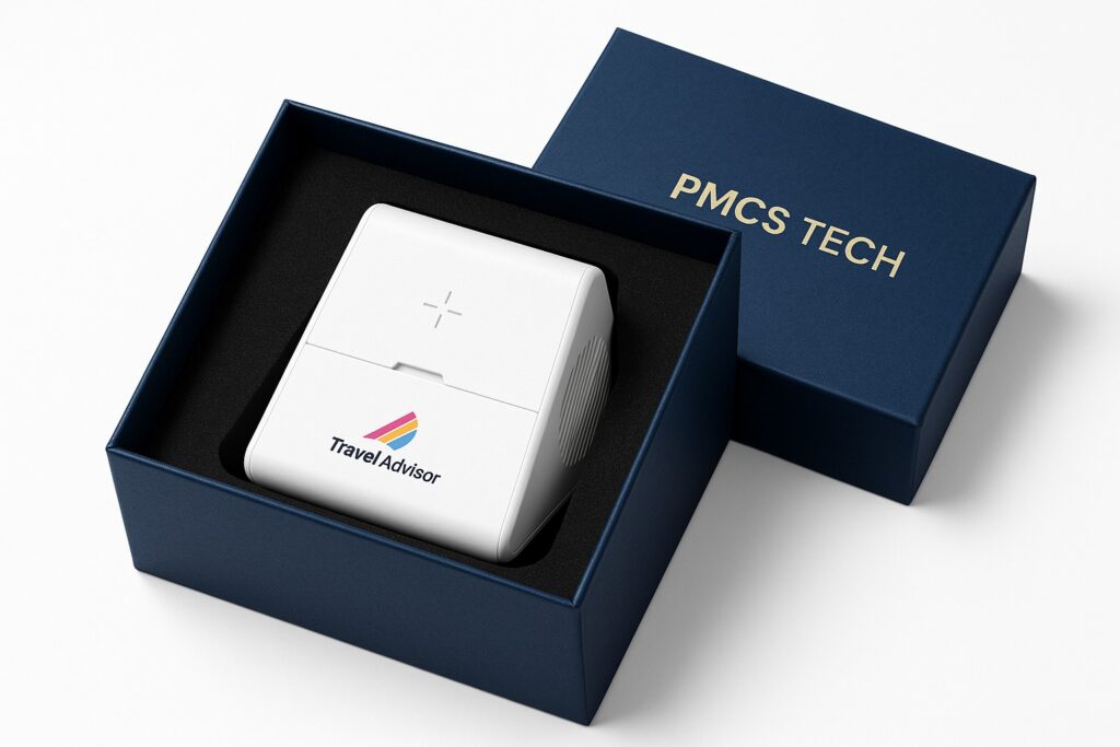 Hộp quà tặng công nghệ hot Trending - loa bluetooth tích hợp sạc không dây