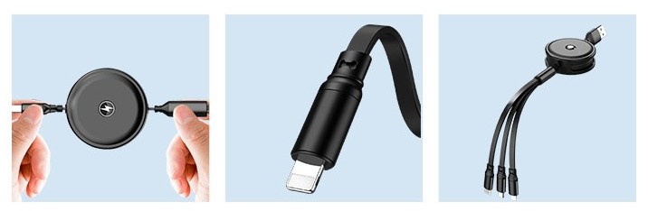 cáp sạc nhanh 3 trong 1